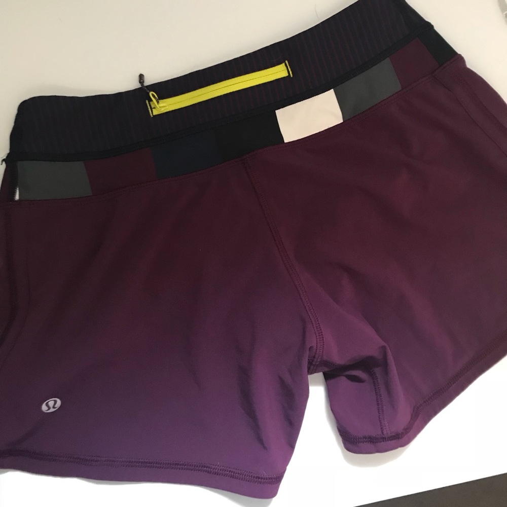 Lululemon run speed shorts in plum - size 6